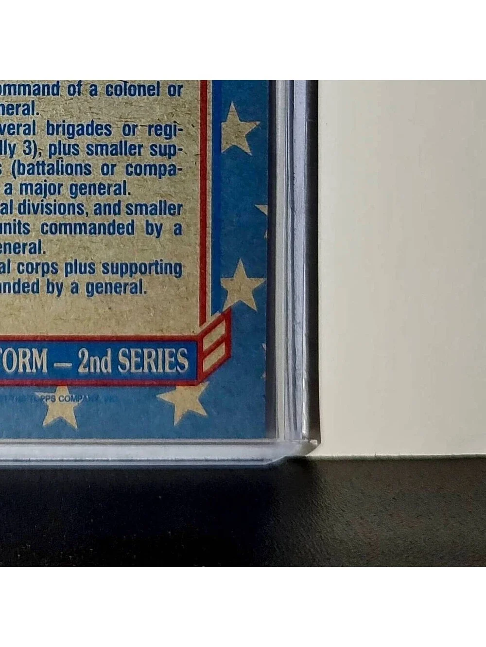 Unit Sizes – B 1991 Topps Desert Storm #142 Card